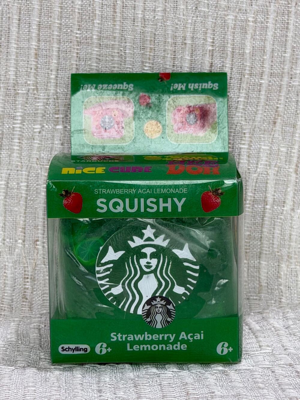 Starbucks Strawberry Acai Lemonade NeeDoh Nice Cube